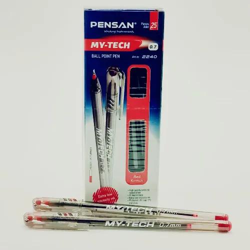 Pensan My-Tech Ball Point Pen 0.7 Bx25 Red