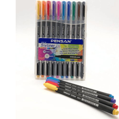 Pensan Fineliner Pvc 10 Color 6500/W10