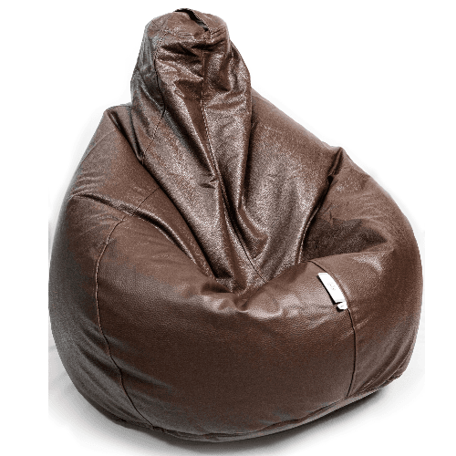 Bean Bag Leatherette Jumbo- Coffee Brown