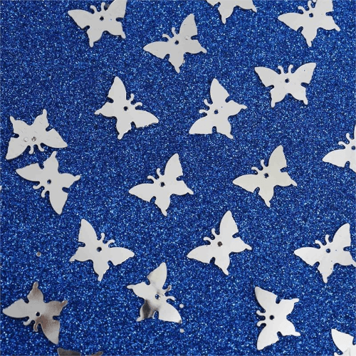 300 Pcs Silver Mcon Butterfly