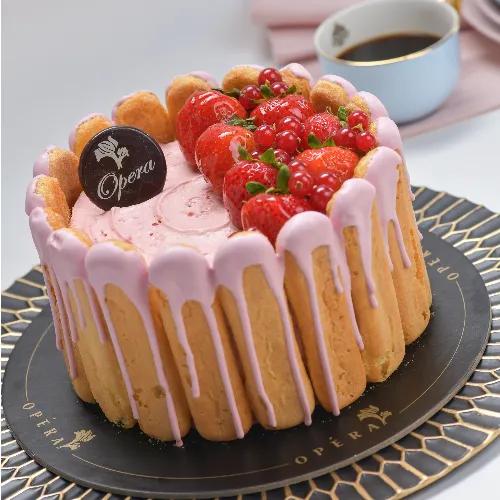 Strawberry Charlotte Cake