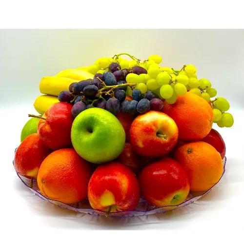 Mixed fruits from 4 fruits, the size of 5 kg, a plastic plate - PLS5