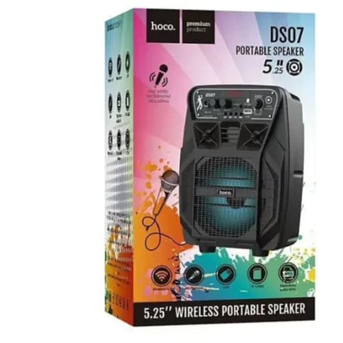 Hoco Ds07 Force Wireless Portable Speaker With Mic Wired - Ds07