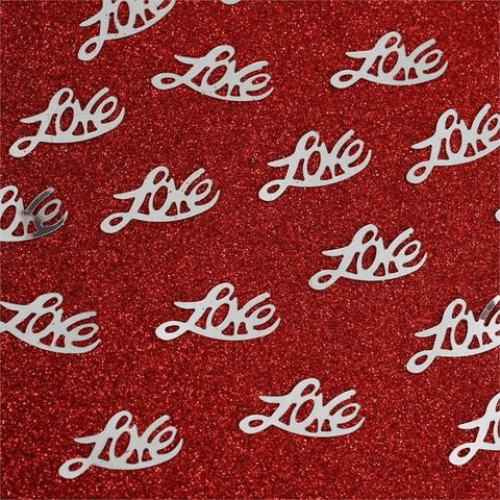 300 Pcs Love Silver Confetti