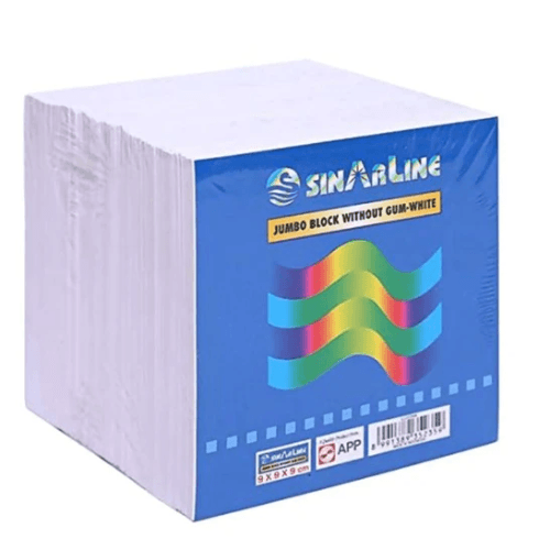 Sinar Line Memo Jumbo Block White 9X9 Ll02344