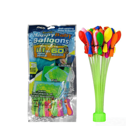 Multicolored Water Balloons 111 Pieces - 3741