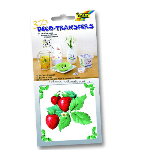 Folia 3D Deco Transfers Strawbeeries 18107