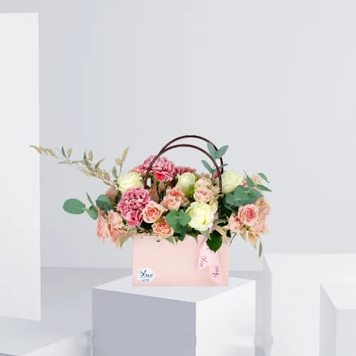 Blue Flower Bag Pink 2015