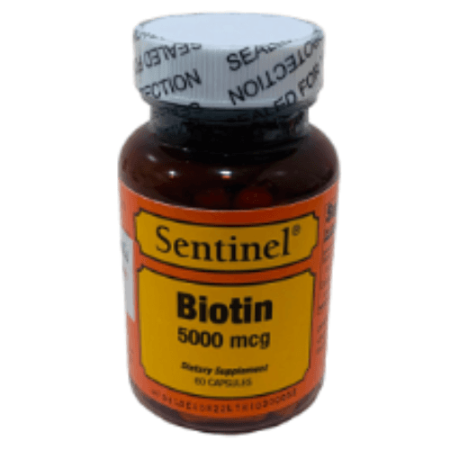 Sentinel Biotin 5000 Mcg 60 Capsules