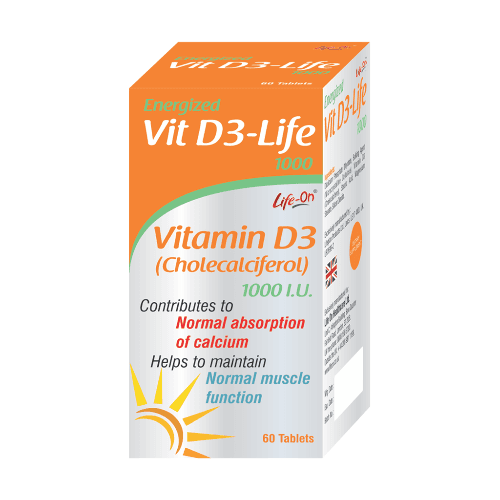 D3-LIFE Vitamin D3 1000 i.u tablets