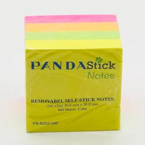 Panda Stick Notes 2X2" 4Clr Pd-N202-04F