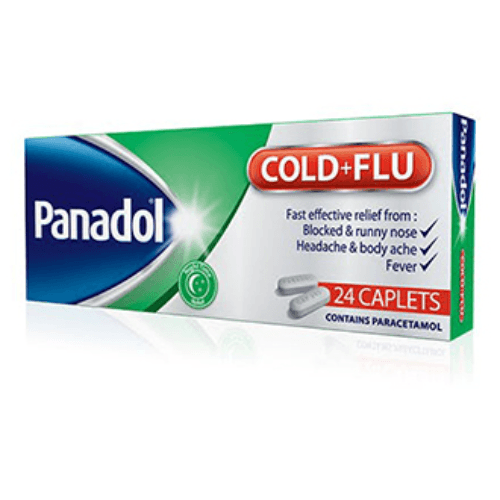 Panadol Cold And Flu 24 Tablets Green