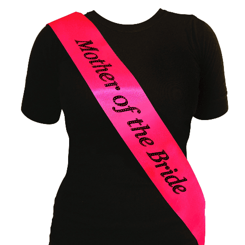 Mother Of The Bride Sash - Pink