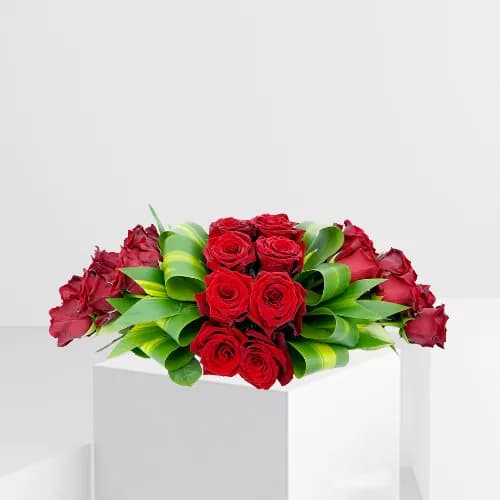 Red Bow Centerpiece Long - 5007