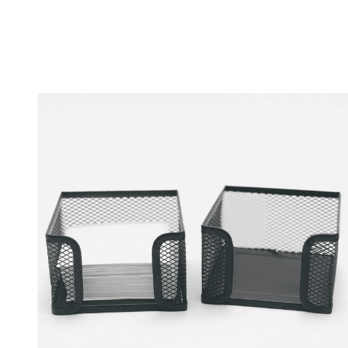 Panda Memo Holder Metal Mesh Black