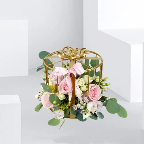 Gift Cage And Flowers 1 - 2032