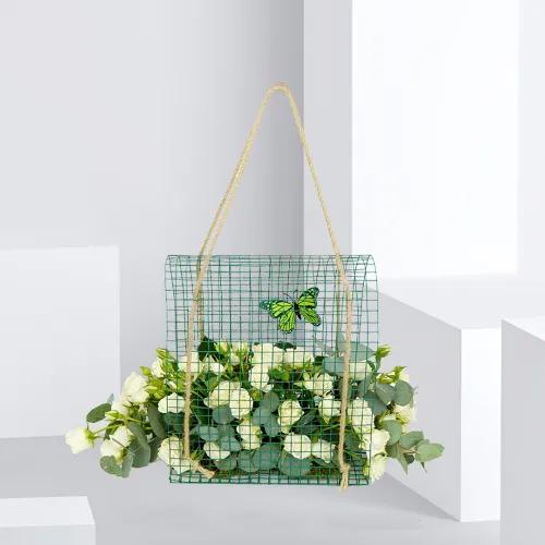 Fresh Flower Net Dome- White - 2033