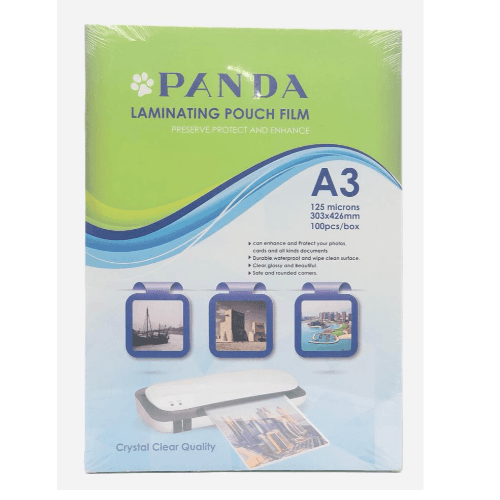 Panda Laminating Pouches A3 Px100 125Mic