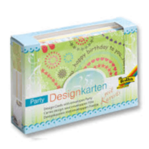 Folia Designer Cards W/Envelop Party 11301