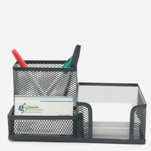 Panda Desk Organizer Metal Mesh Black