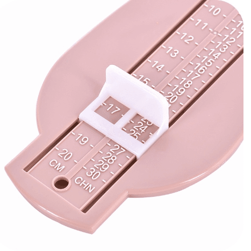 Child foot measuring gauge