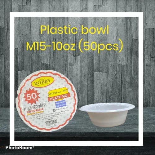 Plastic Bowl M15 (50Pcs)