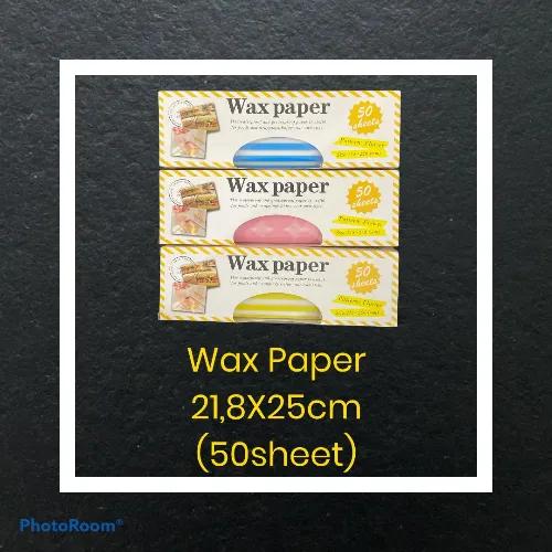 Wax Paper 21.8 Cm X 25 Cm - 50 Sheet