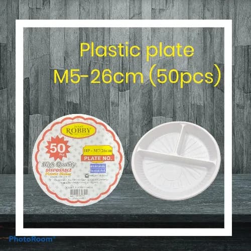 Plastic Plate Rd M6 (50Pcs)