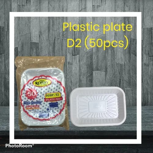 Plastic Plate D2 (50Pcs)