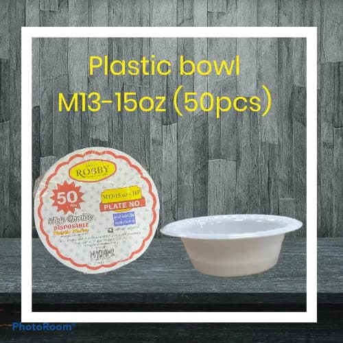 Plastic Bowl M13 (50Pcs)