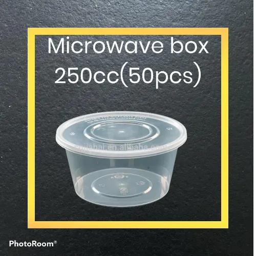 Plastic Microwave Container Round 250Cc (50Pcs)