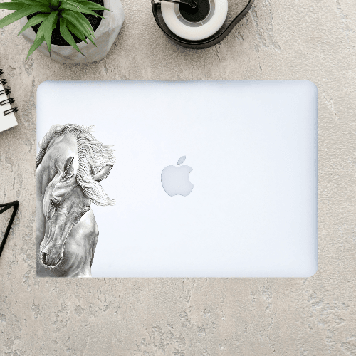 Laptop Sticker - White Horse