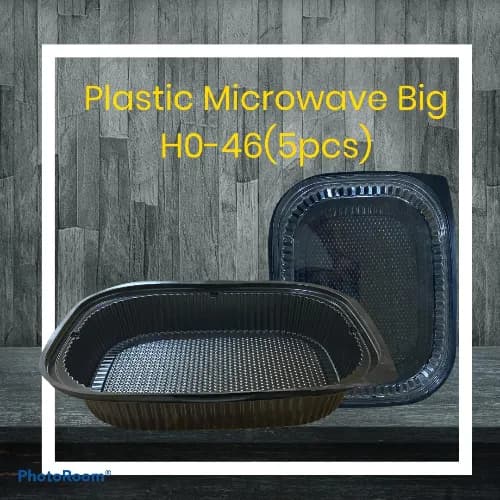 Plastic Microwave Container H046- 1Sec (5Pcs)