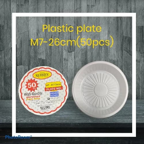 Plastic Plate Rd M7 (50Pcs)