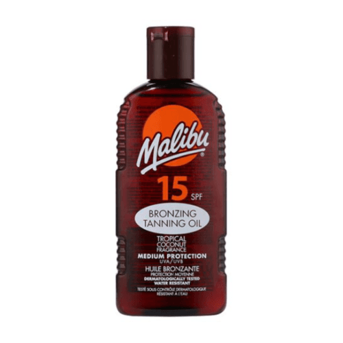 malibu spf 15 bronzing tanning oil 200 ml