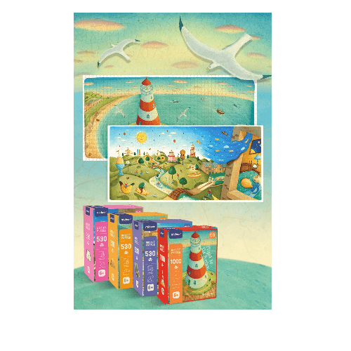 Alison Jay Fatansy World Puzzles-Whale In The Sky