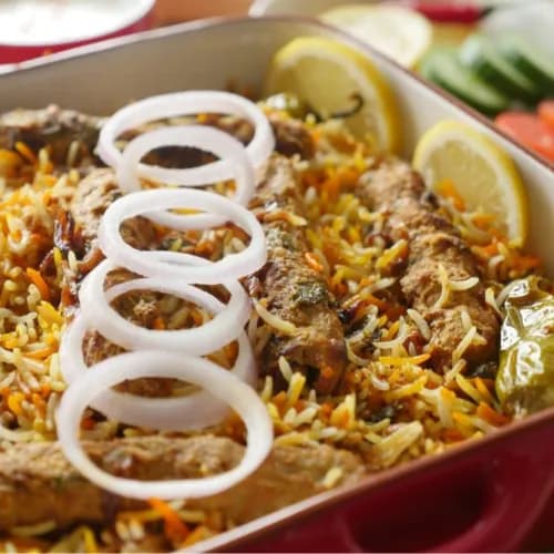 Chicken Kabab Biryani