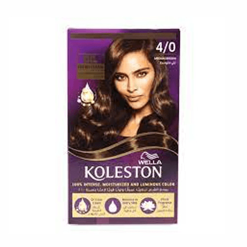 Wella Koleston 100% Intense Moisturized And Luminous Color Medium Brown 4/0