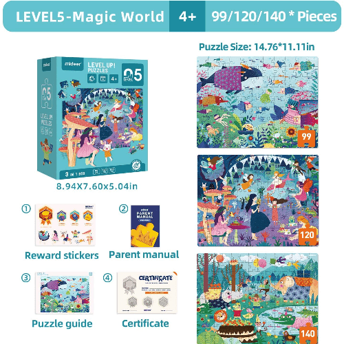 Level Up! Puzzles - Level 5 (Magic World)