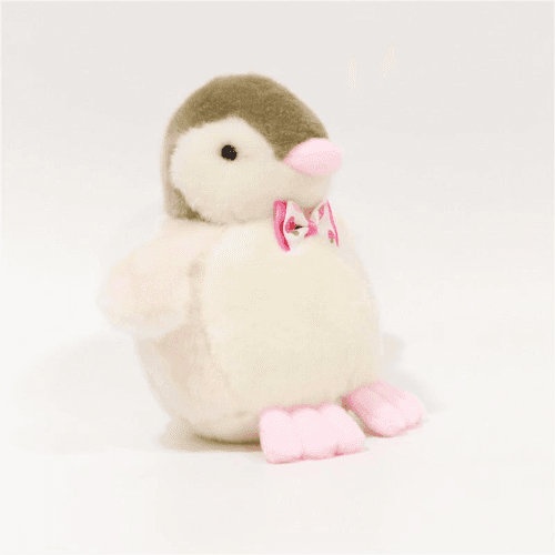 Grey Penquine With Pink Feet 20 Cm