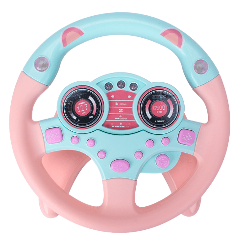 Simulation Steering Wheel -Pink