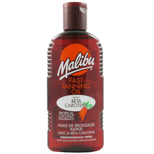 malibu fast tanning oil with carotene 200 ml