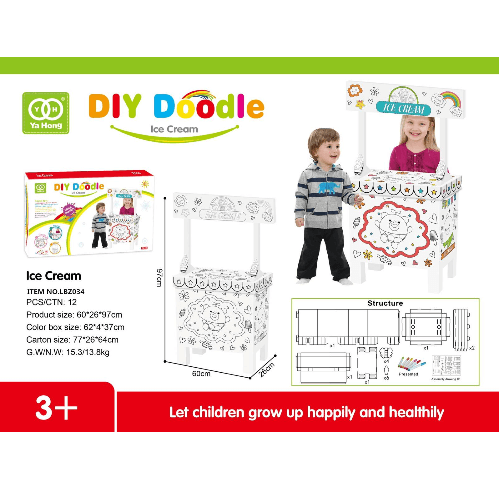 Diy Doodle Ice Cream Booth