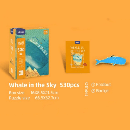 Alison Jay Fatansy World Puzzles-Whale In The Sky