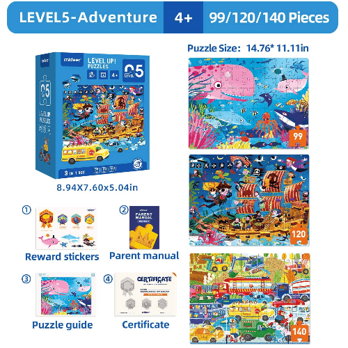 Level Up! Puzzles - Level 5 (Adventure)