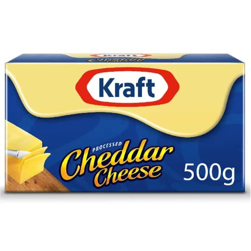 Kraft Cheddar Cheese - Block 500Gms