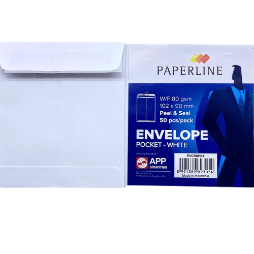 Small adhesive envelope envelopes 102 x 90mm 80 gm white 50 envelopes - 4706