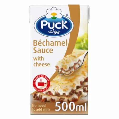 Puck Bechamel With Cheese Sauce 500