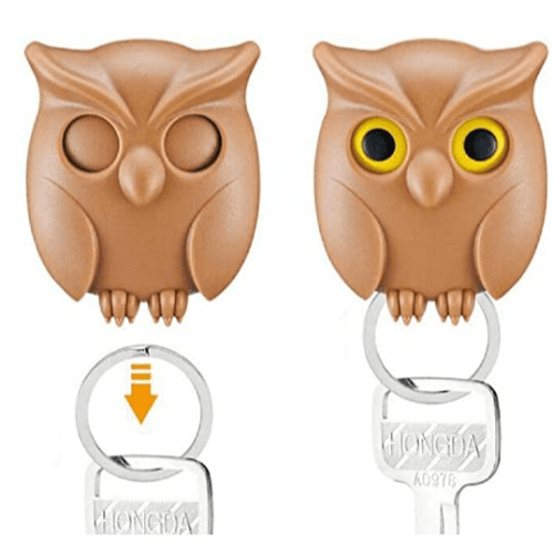 Owl For Keychain-Brown