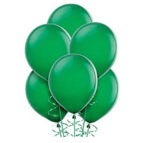 Dark Green Common Balloons